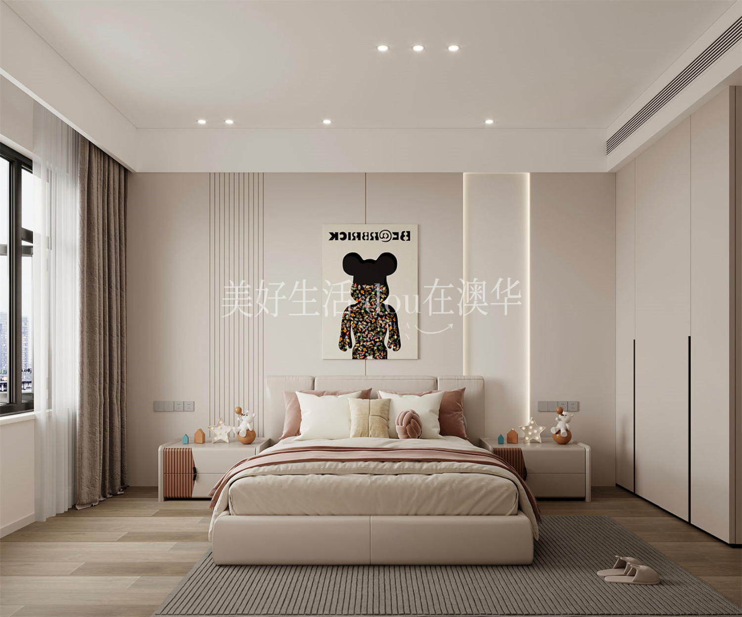 世茂天胤裝修效果圖,武漢裝修設計,現(xiàn)代極簡